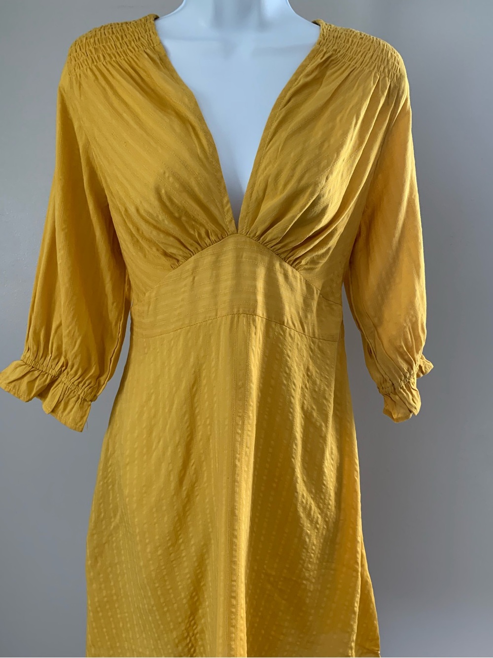 NWT Umgee Mustard Lace Detail Dress